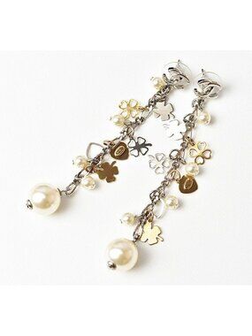 Chanel Clover Heart Motif Silver